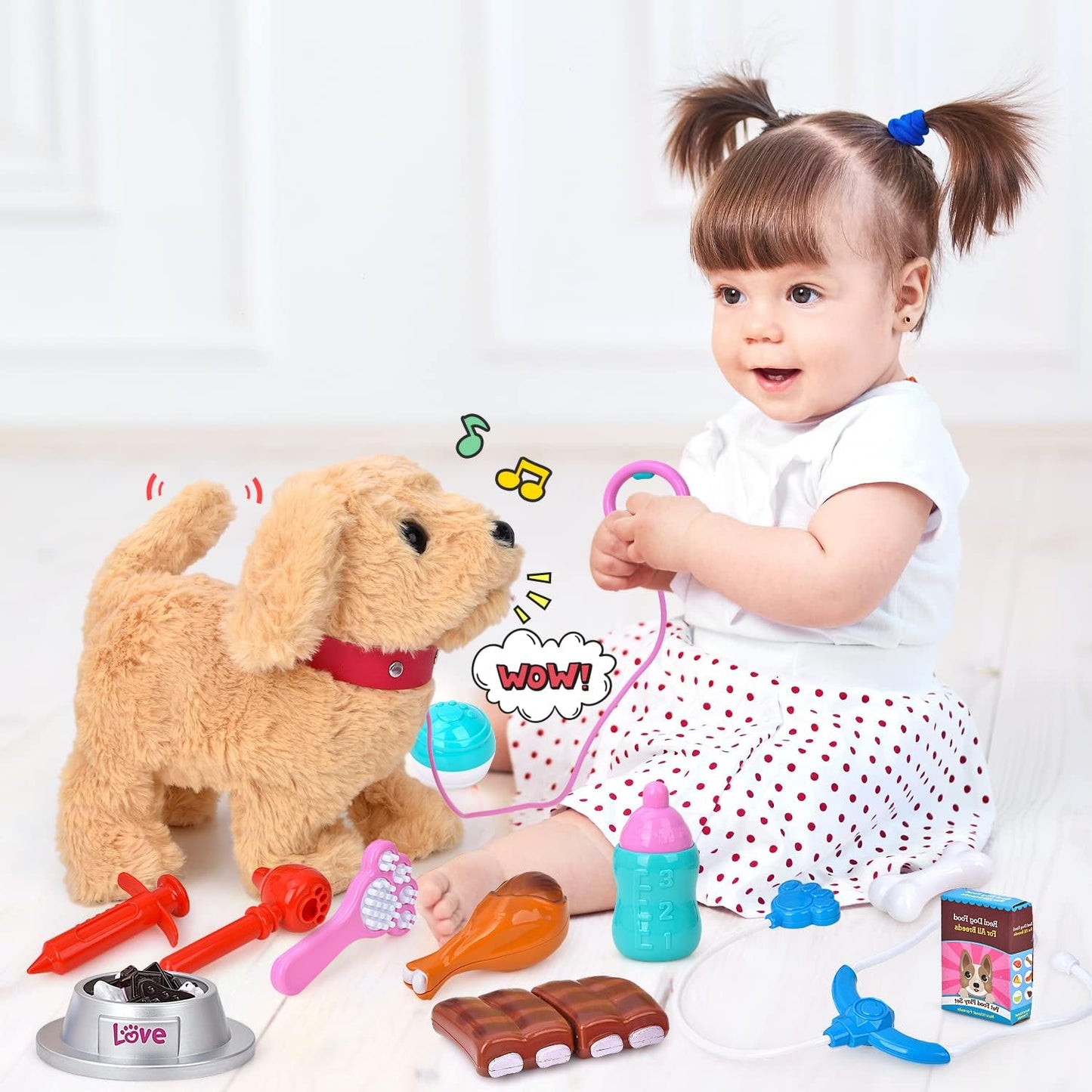 Electronic Interactive Plush Puppy Toy