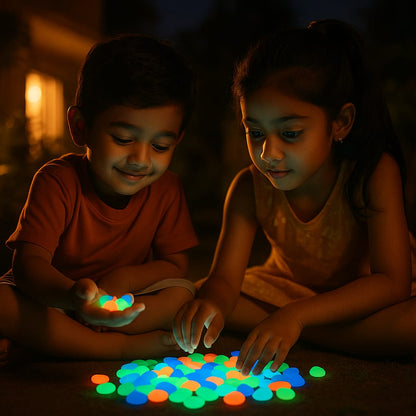 Glow In Dark Garden Rocks